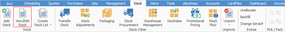 view stock icon