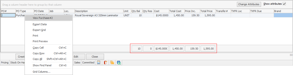 stats summary fields