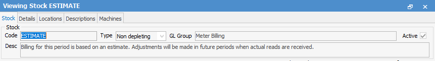 estimate stock code