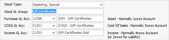 gift certs