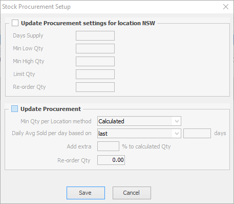 procurement change