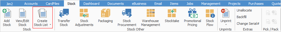 stock list icon