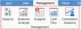 Management tab