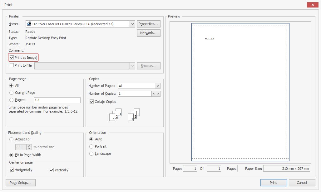 cloud pdf print issue