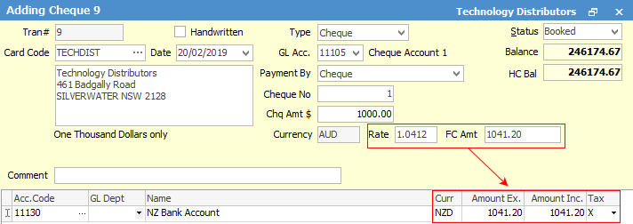 mc cheque nz deposit