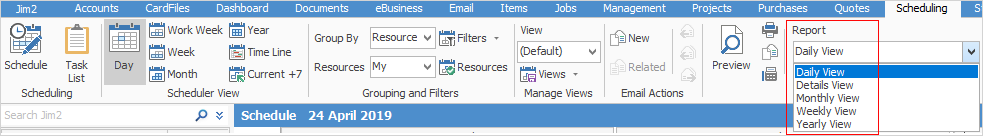 schedule reports