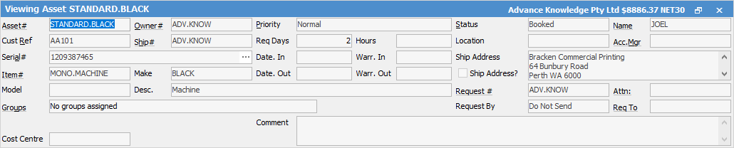 assets header field