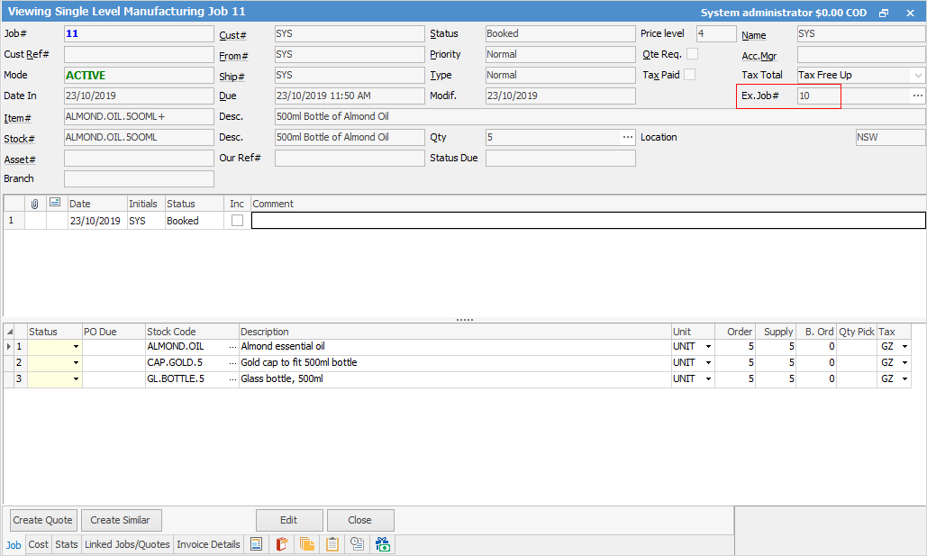 autocreated mfr job1