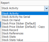 print stock report