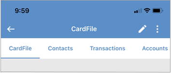 cardfile bottom tabs