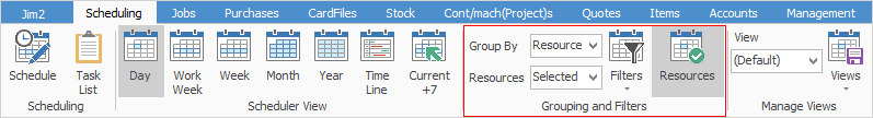 schedule grouping