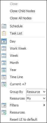 right click schedule