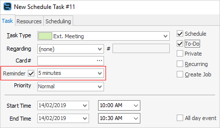 task reminder