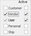 user and vendor