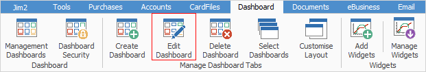 edit dashboard