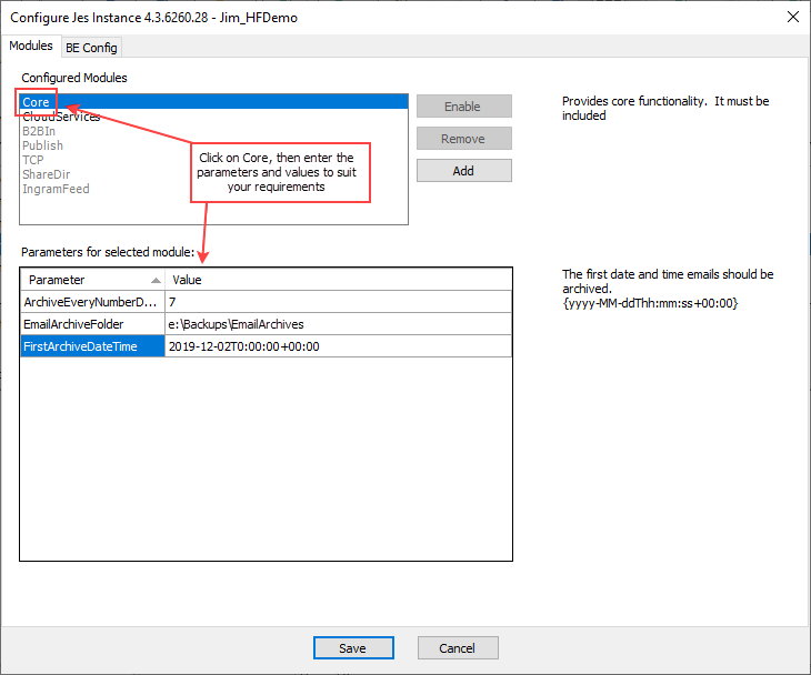 jesemailconfig