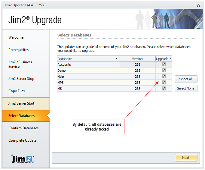 selectdatabases