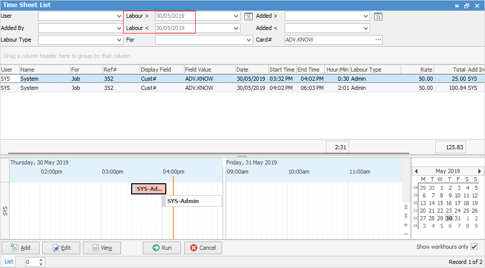 Timesheet