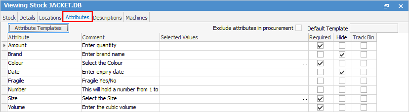 AttributesTabOnStock