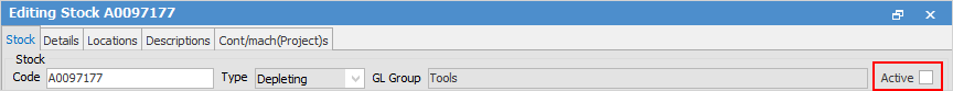 MarkStockInactive