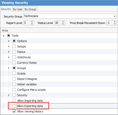 securityonexport