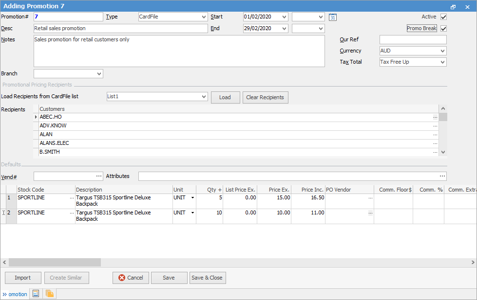 SpecificPromoContractMultiple