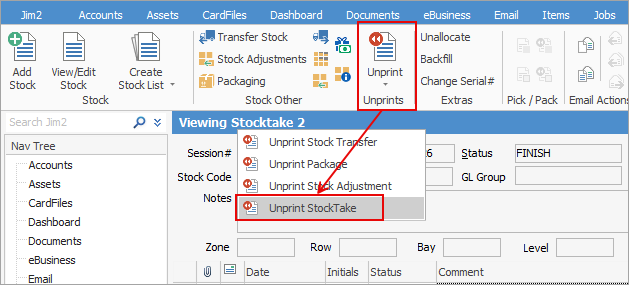 unprintstocktake