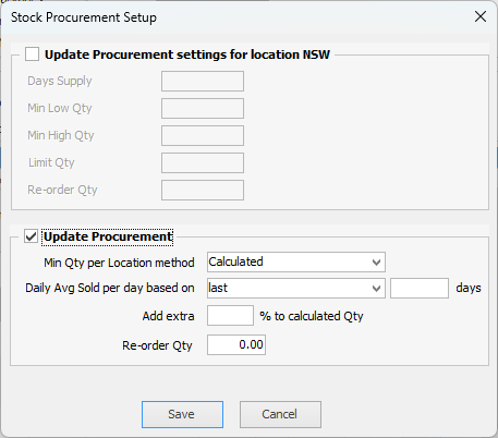 UpdateProcurement