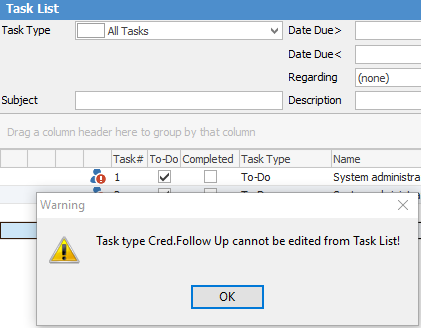 can't edit task