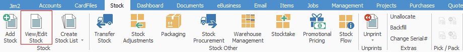 view edit stock icon