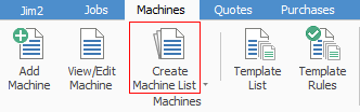 create machine list icon