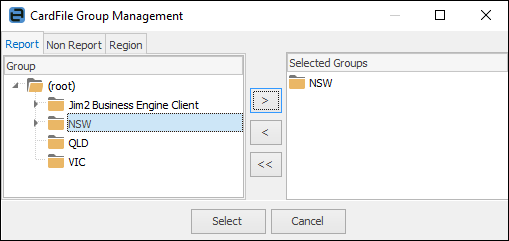 cardfile group mgmt