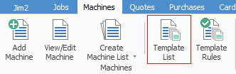 machine template list