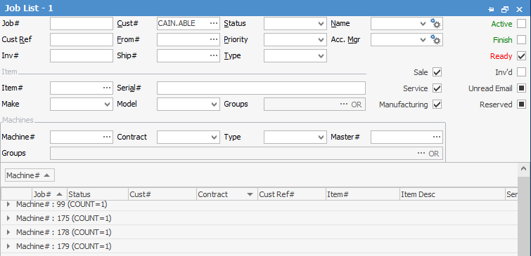 ready job list master