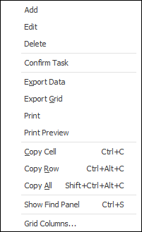 task list export
