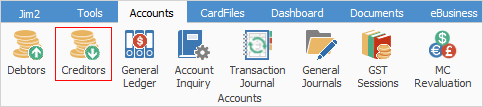 creditors in ribbon