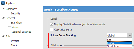Serial no tracking