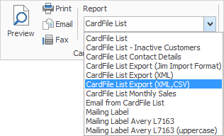 export report to xml