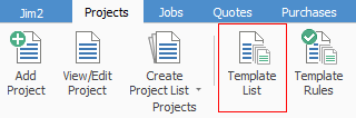 create project template list
