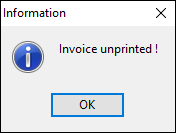 invoice unprinted